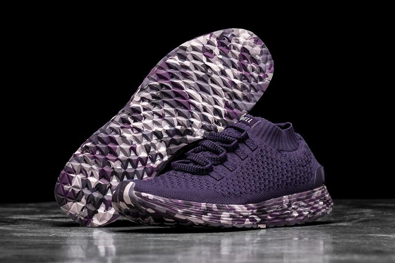 Dark / Purple Nobull Wild Wisteria Knit Runner Women's Running Shoes | CA D1779F